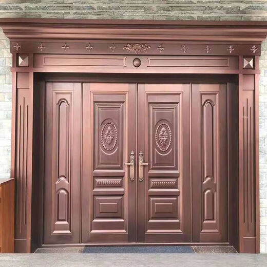 维诺亚大门农村双开门新款别墅自建房四开堂屋大门家用进户门入户门外门 工厂直销 来样定制