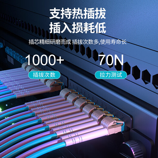 
Nokoxin Telecom-grade fiber cable OM3 100 Gigabit multimode dual core fiber jumper LC-LC Armored fiber jumping fiber for anti-bending machine room engineering special fiber jumping fiber Armored 10 Gigabit multimode dual core LC-SC (OM3) 35 meters