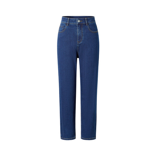Jiuzi (Juzui) Einkaufszentrum gleicher fauler und entspannter vielseitiger Gelegenheitsjeans für Frauen im Herbst JWDQ12113 Dark Blue S