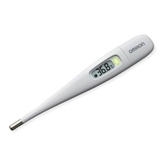 Omron importé du Japon Omron Thermomètre pour mesurer la température corporelle avec précision pour l'adulte à domicile MC-687 importé du Japon blanc MC-687