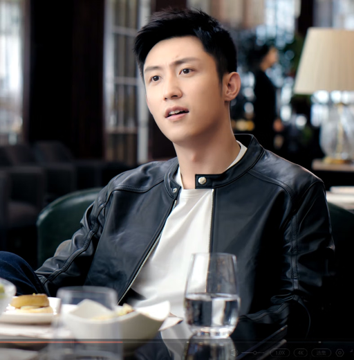 Customized He Came from the Fire Lin Luxiao and Huang Jingyu's same style leather motorcycle black stand-up collar leather jacket for men Huang Jingyu stand-up collar leather jacket 2XL