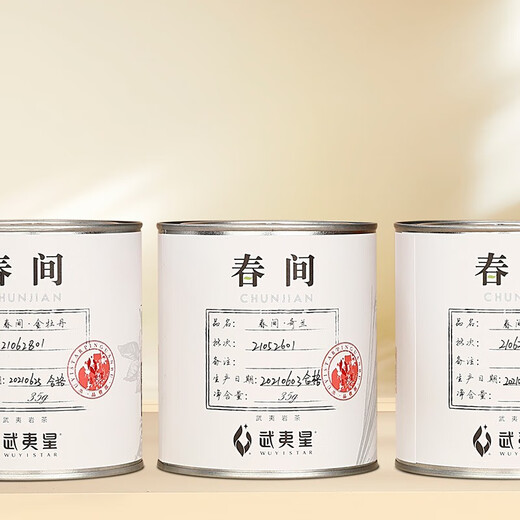 武夷星 武夷岩茶乌龙茶叶 特级品种春间小罐装 奇兰 35g*1罐
