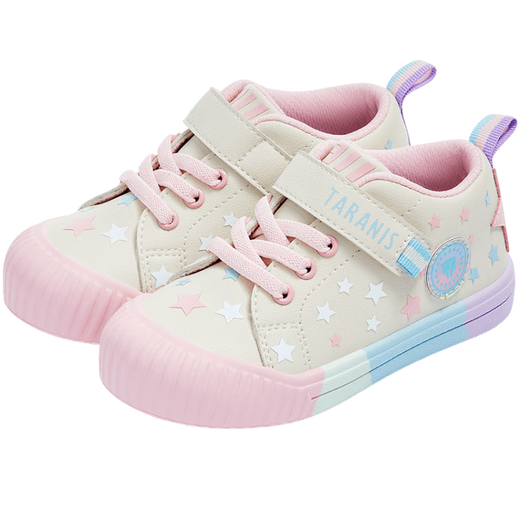 Tyrannis 311 autumn boys' shoes, wear-resistant kindergarten shoes, girls' indoor shoes, soft-soled casual shoes, white/pink/blue size 28