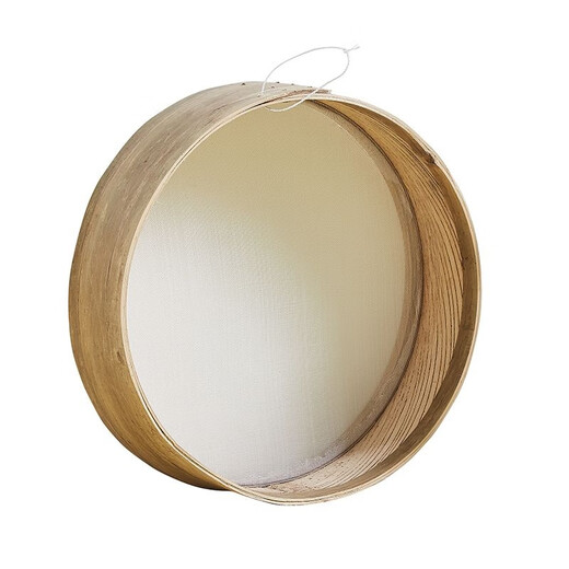 Sieve surface sieve flour household hand-woven bamboo sieve grid sieve baking tool basket sieve filter washing sesame net large size 39*11 points 5cm