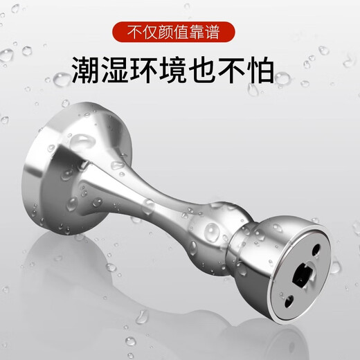 Thousand-speed wheel 304 stainless steel door suction no punching strong magnetic suction bathroom concierge door cabinet door anti-collision artifact door suction 9.7cm 304 stainless steel