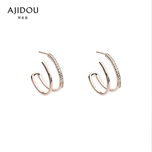 AJIDOU Ajidou earrings Baroque style imitation pearl exquisite high-end earrings small earrings for girls as gifts for girls