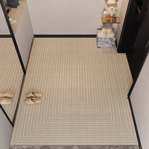 Hua Fei Hua entry door floor mat, stain-resistant, no-wash, wipeable PVC door mat, entry door mat, cuttable entrance door, Vanilla-4N 120cm180cm