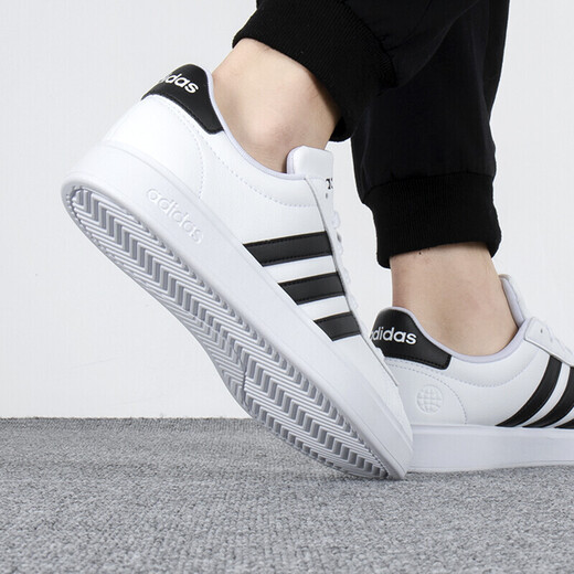 Adidas New Men's Shoes 2025 Summer Fashionable Ligero liviano cómodo Copilón bajo de los zapatos deportivos transpirables GW9195 White 42.5