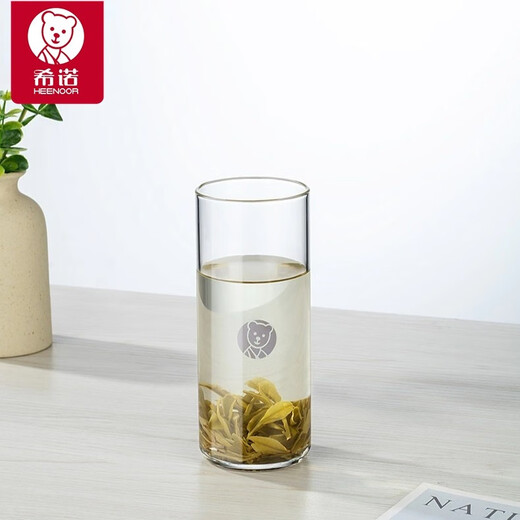 希诺敞口杯毫升透明加厚牛奶杯XN-9909喝水杯啤酒杯泡茶杯445玻璃杯 3个装445ml0只