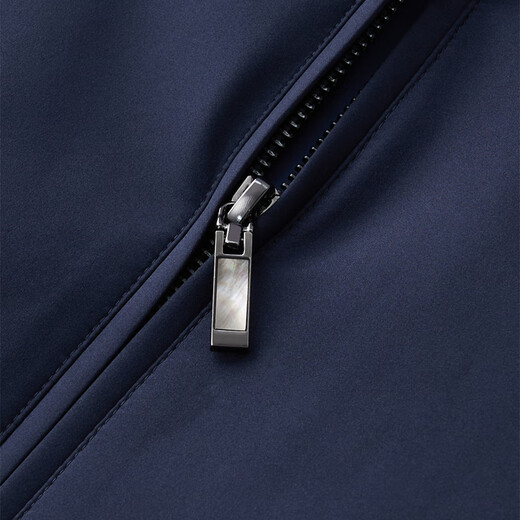 YOUNGOR Cotton Jacket Men's Lapel Short Cotton Jacket Polyester Fiber Removable Liner Men's Top Jacket Navy VMCJ429974FQA M 170/92A