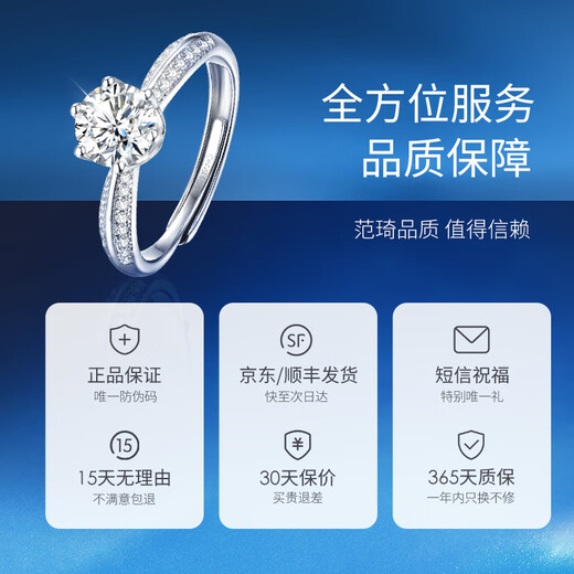 Fanci (Fanci) loves one carat moissanite engagement ring, silver jewelry, birthday engagement, birthday confession gift for girlfriend and wife, 1 carat matching ring