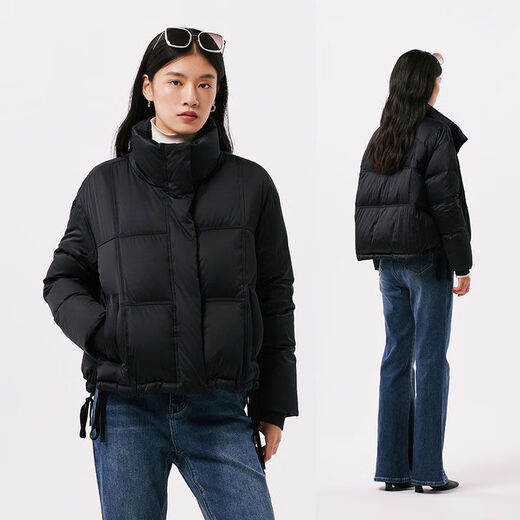 Qianrenggang (CHERICOM) new winter women's retro short versatile stand-up collar down jacket warm jacket Y299115Y milk coffee color 88814 170