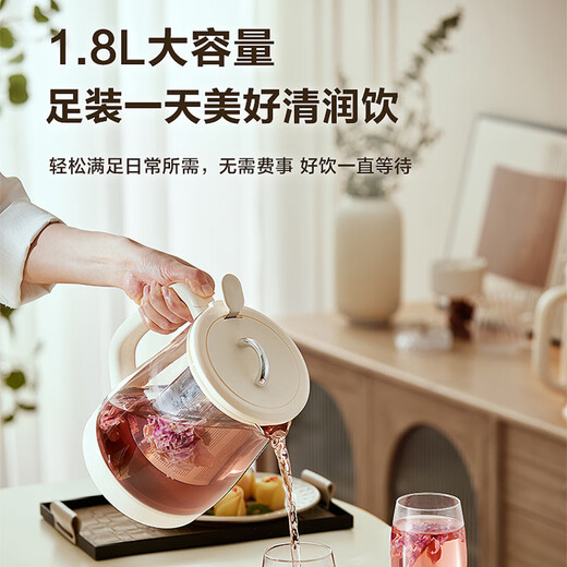 SUPOR enlarged filter health kettle tea kettle 1.8L household insulated flower tea kettle tea kettle 316L stainless steel constant temperature electric kettle kettle SW-18YP05