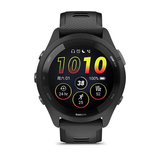 GARMIN Sports Watch Forerunner 265/265S Running Swimming Blood Oxygen Heart Rate GPS Outdoor Smart Watch 265 Extreme Night Black 46mm