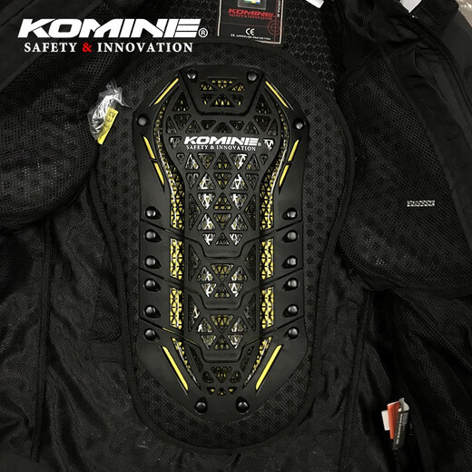 KOMINE SAFETY&INNOVATION摩托车骑行服内置更换CE2龟背铠甲护背板硬式防护龟甲硬壳 SK-829 黑色 L