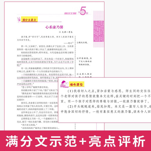 2023五年中考满分作文 2023-2019五年中考作文**5年 初一初二初三 七**年级 范文素材预测 备考2024考生适用97875336**759唐仕伦安徽教育出版社