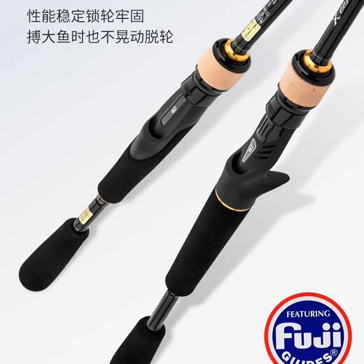达亿瓦进口碳素纤维路亚鱼竿超轻硬枪柄微物ul远投专用鱼竿十大品牌 2.03m 682LB枪柄L调