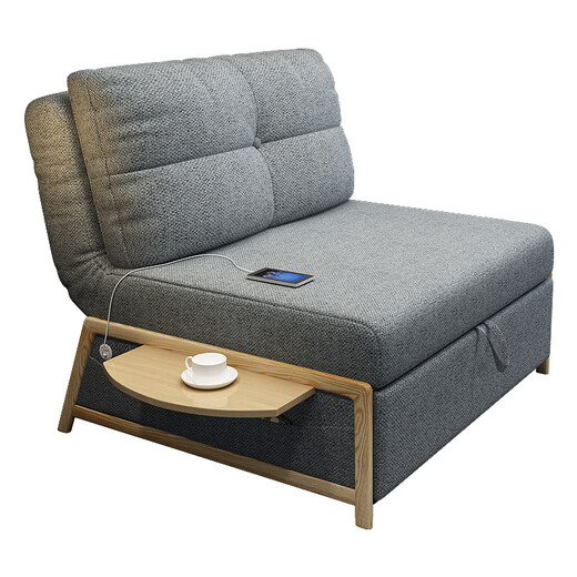 Stoop folding bed lunch break nap bed single person accompanying bed lounge chair folding chair office hospital workplace simple rest bed (5 photos starting: customize other colors contact customer service) [Cotton linen] 95
