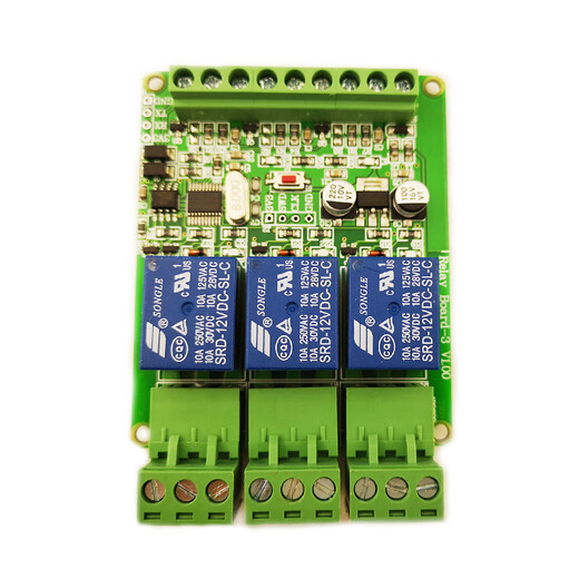1/2/3/4/6/8/12-channel Modbus relay module switching input and output RS485/TTL/PLC 4-channel output + no input 24V