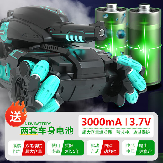 活石（LIVING STONES）儿童玩具遥控汽车遥控坦克手势感应发射玩具男孩3-6-12岁生日礼物 顶配【语音控+2电池+16万子弹】