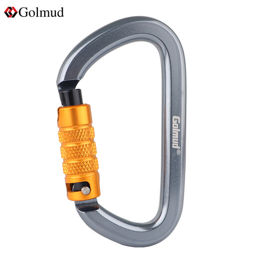 Gorm safety hook D type 40KN mountain climbing equipment automatic main lock quick-hook sliding rope down GM960