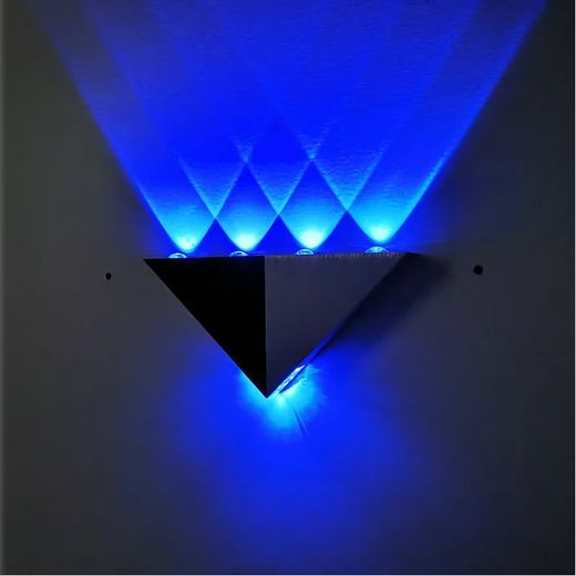 Micro LED wall lamp modern simple creative corridor aisle bar club KTV background wall decoration colorful color-changing light 5W blue light high-brightness model