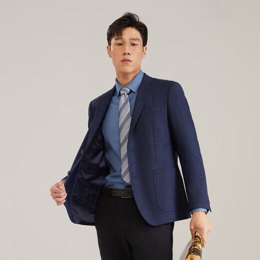 Yager Suit Men 2022 Autumn and Winter Youth Singles Men's Singles Suit vxxx215103fmy Navy 175/96a