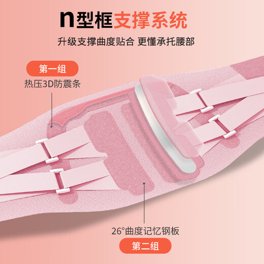 诺泰（nuotai）医用护腰带腰间盘突出腰肌劳损固定椎间盘支撑腰围女士专用F06粉