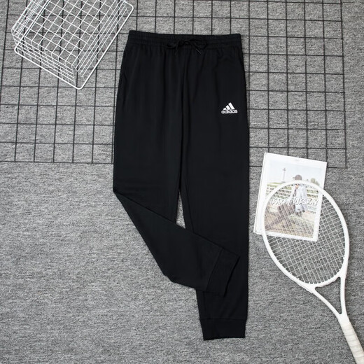 阿迪达斯 （adidas）男装运动套装24秋季新款休闲大LOGO圆领卫衣收口束脚裤长裤两件套 HZ3023+GK9226/店长主推 L/180