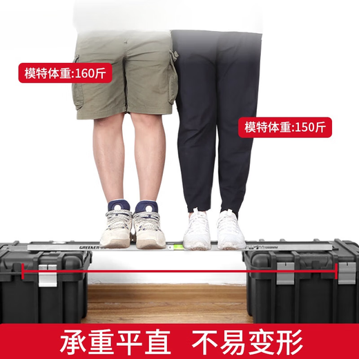 Green forest spirit level high precision with strong magnetic solid cast aluminum heavy-duty aluminum alloy small precision leveling ruler anti-fall high precision strong magnetic 950mm solid cast aluminum