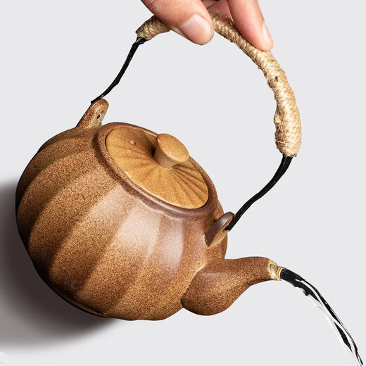 Gaoshishan tea stove, a complete set of tea sets, ancient tea brewing device, Japanese-style teapot with large capacity, six cups per pot + fair cup + filter set, 1 piece