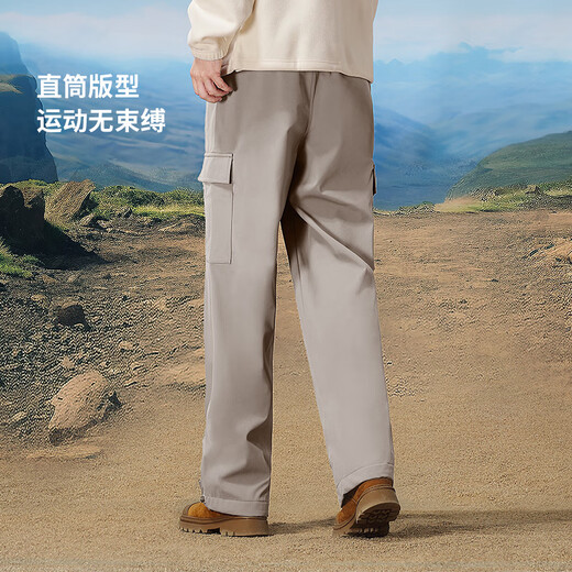 Pantalon de travail de chameau pour hommes et femmes pantalon décontracté imperméable pour un pantalon de sport de randonnée en plein air plus pantalon de charge tissé en velours y14cay6625a, gris désertique, hommes [velours ajouté] xl