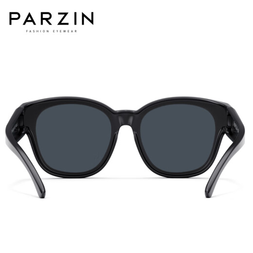 帕森（PARZIN）儿童偏光太阳镜 个性潮流眼镜男女童户外遮阳防晒近视套镜PZ12109 亮黑色