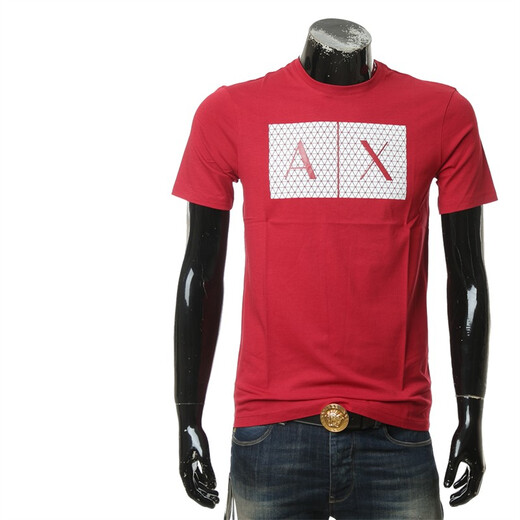 Футболка Armani/Axe Men's Alphabet Print Fashion Fashion с короткими рукавами.