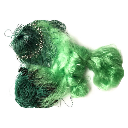 Huaiyu 1.5-3 meters high, soft green silk net, three-layer wire net, fishing net, sinking net, three-layer net, fish net, 1.5 meters, 2 fingers, 80 meters, green silk three-layer net