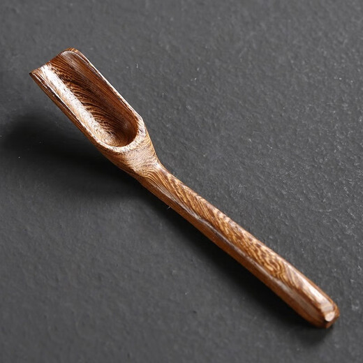 Jingshi teaspoon tea spoon tea shovel single solid wood spoon tea special spoon tea set accessories tea taker small tea spoon tool ebony tea spoon