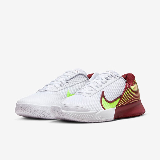 NIKE耐克男子网球鞋男鞋Vapor Pro 2耐磨减震网球运动鞋 硬地球场 年终款【白/萤黄】DR6191-104 42 (265mm)