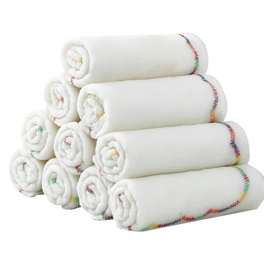 Jing'anmei dishwashing cloth, rainbow oleophobic rag, non-stick, easy to clean, kitchen special dishwashing towel, pure cotton yarn, lint-free, 8 layers thickened 25*25cm, 5 pack