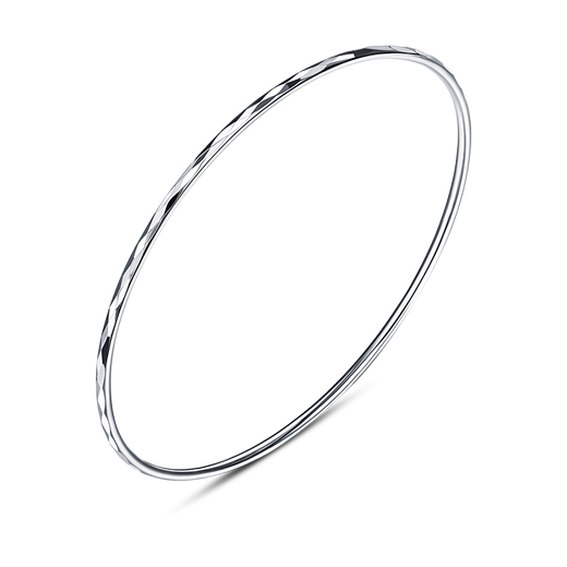 Pt.Charm platinum bracelet pt950 platinum women's diamond-shaped fashion bracelet bracelet simple hand ornaments Mother's Day gift in stock 5.5-5.6g inner diameter 58mm