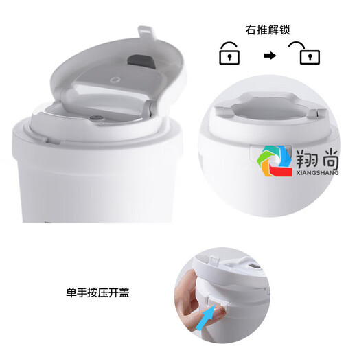 LOCK&LOCK乐扣乐扣保温杯女生高颜值咖啡杯316L不锈钢水杯男杯子LHC3271 400ml 白色 常规