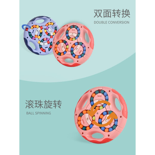 Ketaoqi Children's Thinking Logic Training Focus Aids Teaching Aids Kindergarten Parent-Child Interactive Toys Intelligence Magic Cube Magic Dish Rotary Perles Rotary Ball Douptary Ball Blue + Tetris