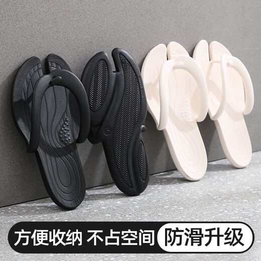 
GUOLUOFEI folding travel slippers for men in summer new portable outdoor travel beach swimming anti-slip flops for women outside wear khaki 9275 265mm M suitable for sizes 39-41