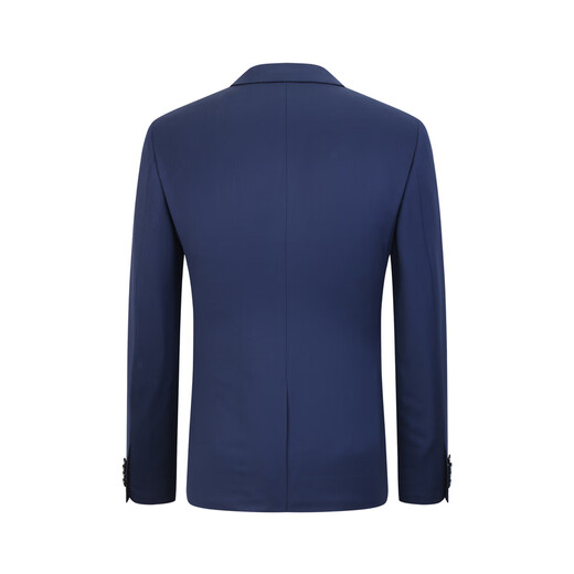 Yagel [100% australiano de lana merino] Spring Spring Men's Pure Business Traje de boda casual Jacket Blue oscuro L 175/96A