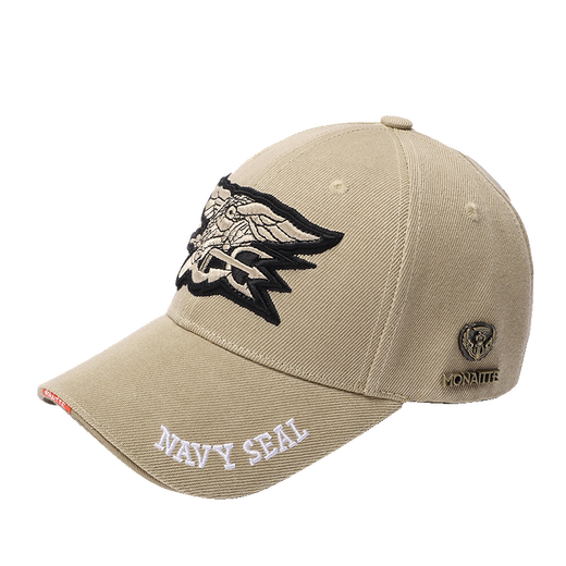 MONAITTE hat men's spring and summer new trendy brand versatile baseball cap hard top embroidered outdoor sports four-season trend peaked cap khaki (marked O-3) four-season style one size fits all adjustable 55-62CM