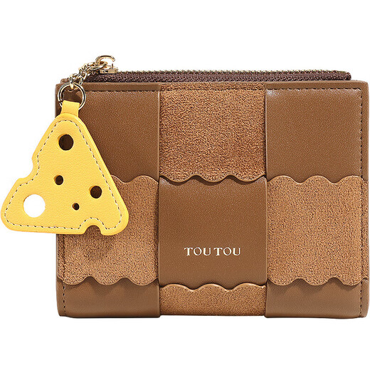 Toutou Short Multi-Card Coin Wallet Big Bill Valentinstag Geburtstagsgeschenkschlüsselmädchen Girl Handtasche an Freundin Senden