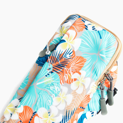 Stillmo running mobile phone arm bag women's wrist mobile phone bag outdoor sports arm mobile phone cover fitness arm cover storage bag B228 flower gray-large size (18*9cm)