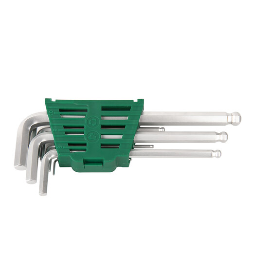 SATA 9-piece extended ball head hex wrench set 05567