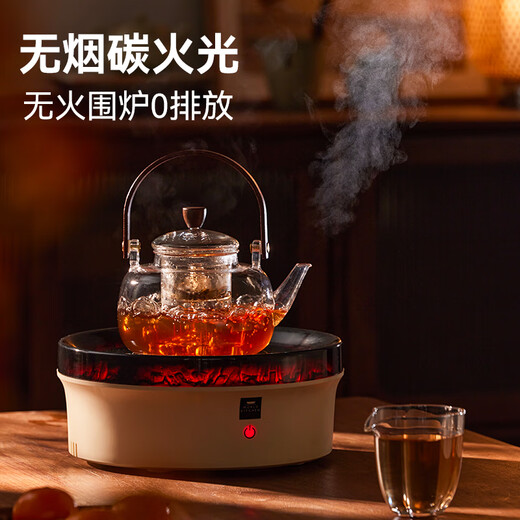 World KitchenAmerican Corning stove teapot electric ceramic stove household electric tea stove boiling water boiling tea stove teapot health pot all-glass health pot + grilled mesh stove