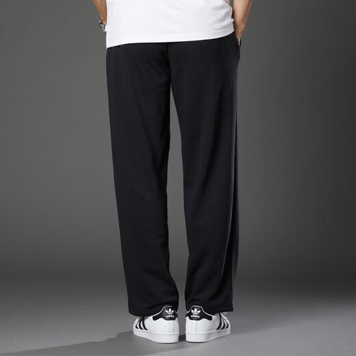 阿迪达斯 （adidas） 男裤 春季新款休闲运动裤时尚卫裤跑步长裤EI5593 GK9273【毛圈|直筒】 L