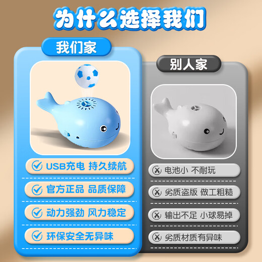 Télic Whale Floating Ball Baby Concentration Formation Enfants ENVIR ÉDUCATION ENVIR GARÇONS ET FILLES 0-1 ans TOY